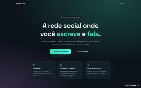MuchTalk — social network for text and voice — screenshot