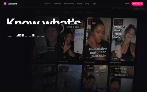 ViralVault — Catch the outliers before the algorithm does. — screenshot