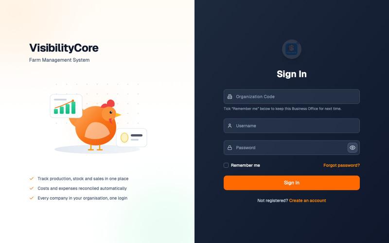 VisibilityCore — screenshot