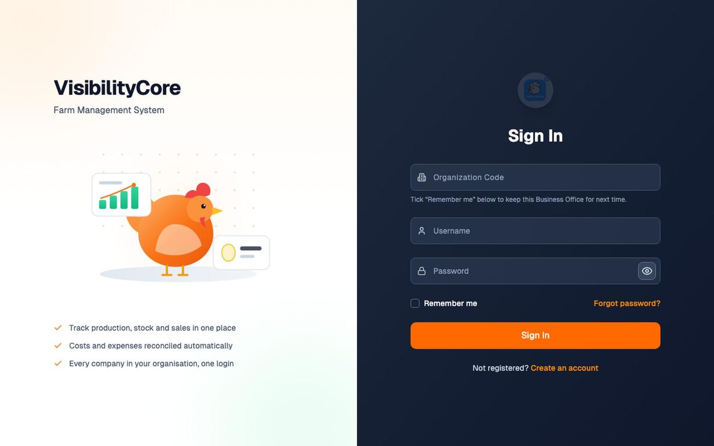 VisibilityCore — screenshot