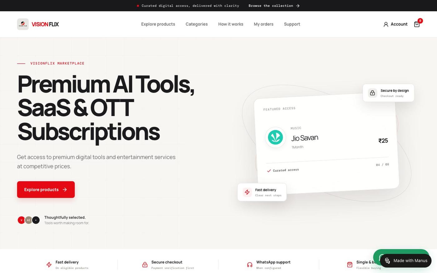 VisionFlix โ Premium Digital Tools & Entertainment โ screenshot
