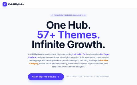 VisitAllMyLinks — Your World in One Link — screenshot