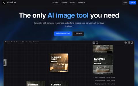 Visuali.io: AI Image Generator & Photo Editor — screenshot