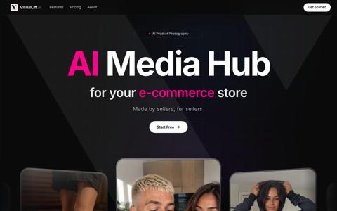 VisualLift — AI Media Hub for Your E-commerce Store — screenshot