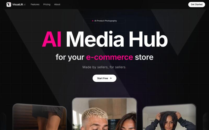 VisualLift — AI Media Hub for Your E-commerce Store — screenshot