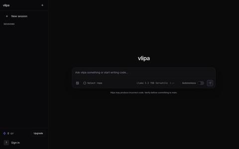 Vlipa - AI Agent Platform — screenshot