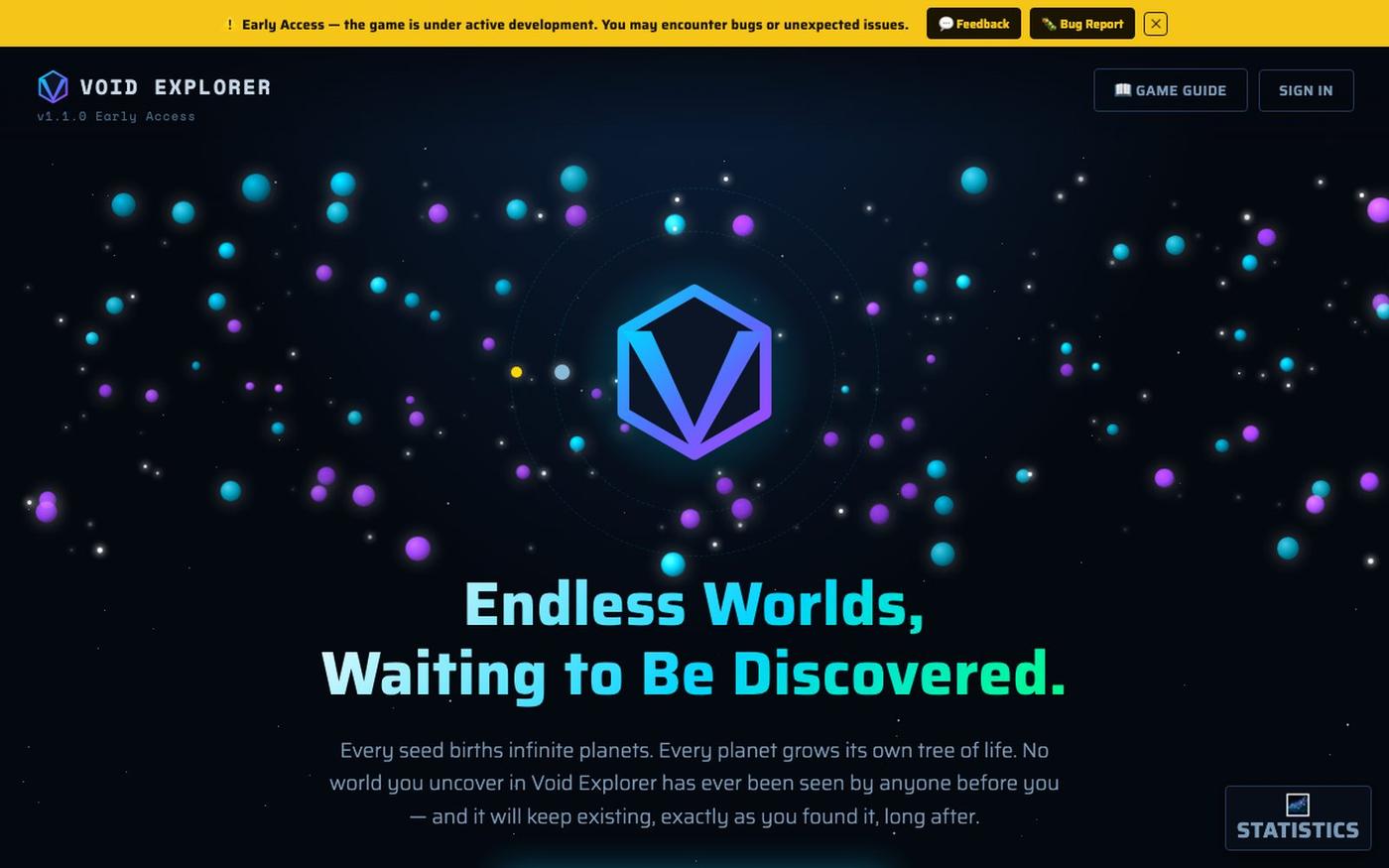 Void Explorer — screenshot