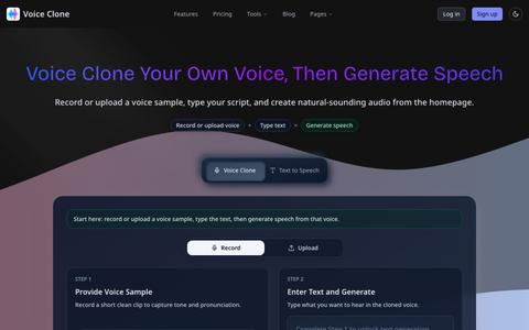 Voice Clone – Instantly Clone Your Voice with AI Technology — screenshot