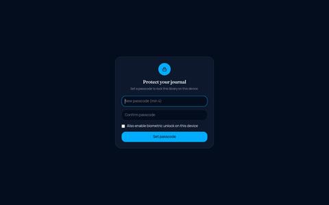 Voice Journal — Private, on-device recordings — screenshot