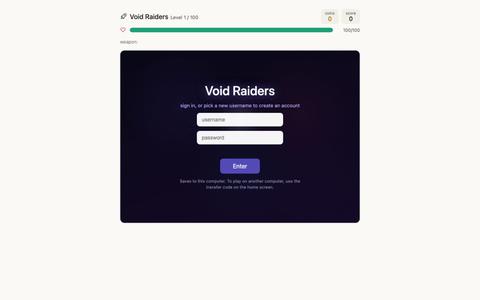 Void Raiders — screenshot