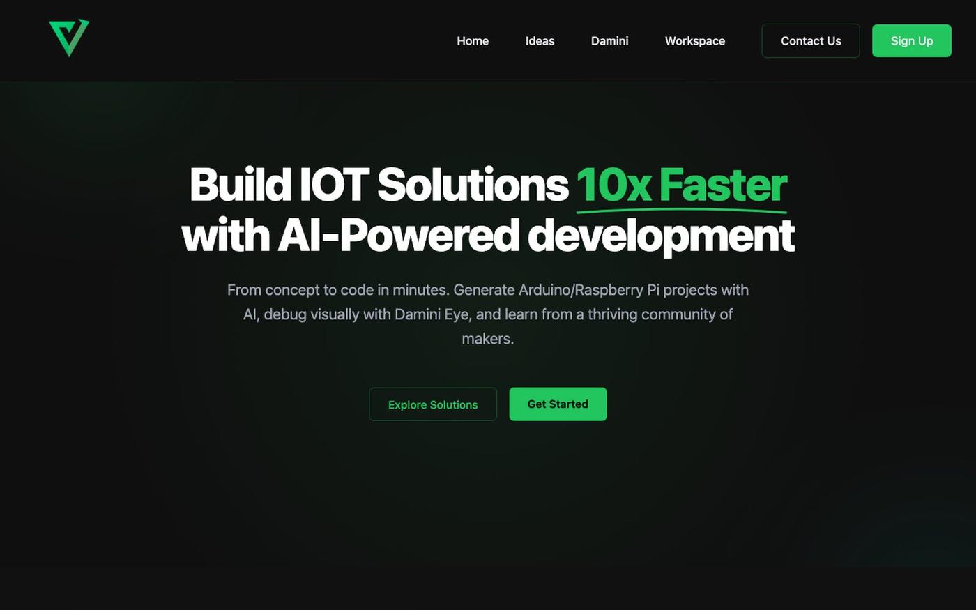 Voinex - #1 AI for IoT & AI-Powered IoT Development Platform — screenshot