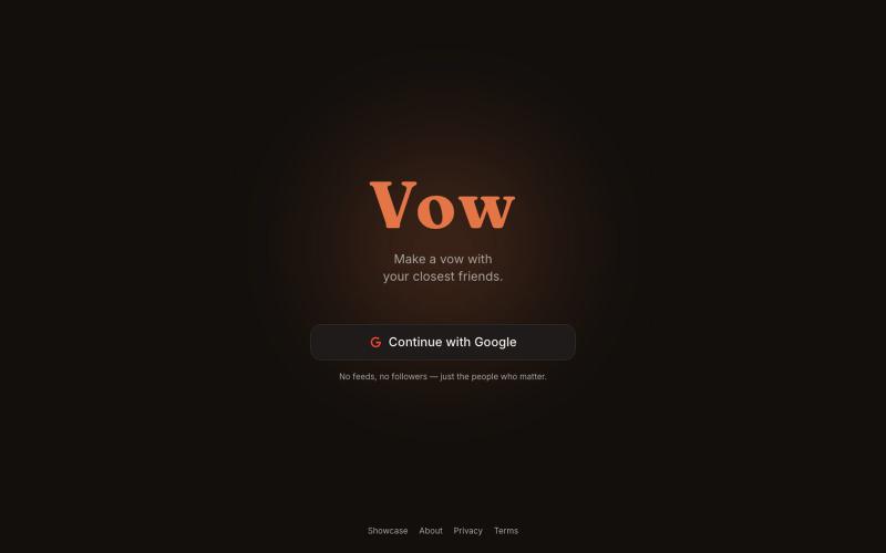 Vow — screenshot
