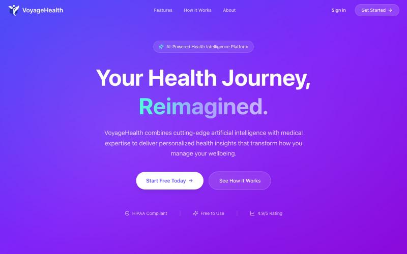 Voyage Health AI — screenshot