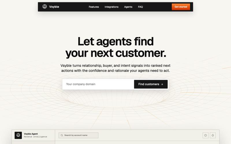 Vsyble | Path Intelligence for AI GTM Agents — screenshot