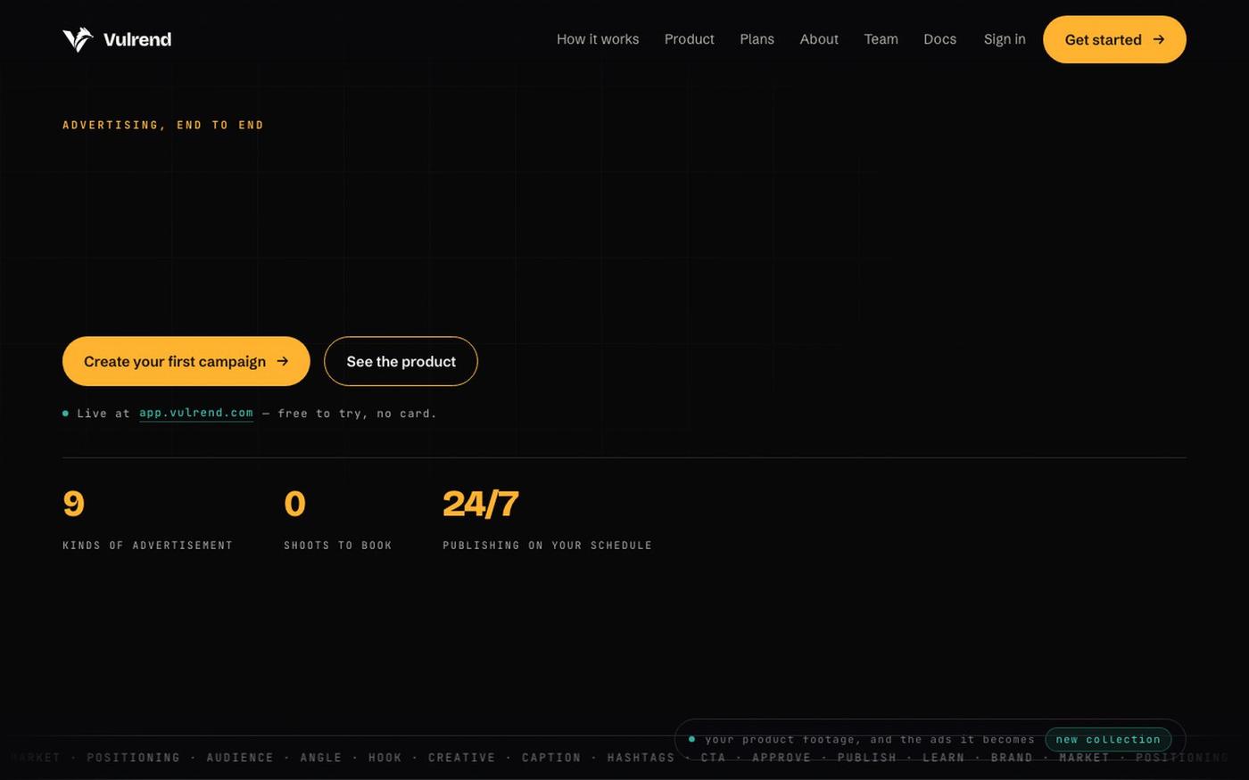 Vulrend — Make ads people want to see — screenshot