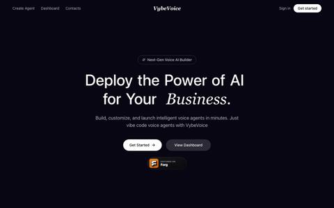 VybeVoice – AI Voice Agent Builder — screenshot