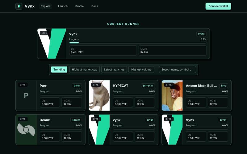 Vynx — screenshot