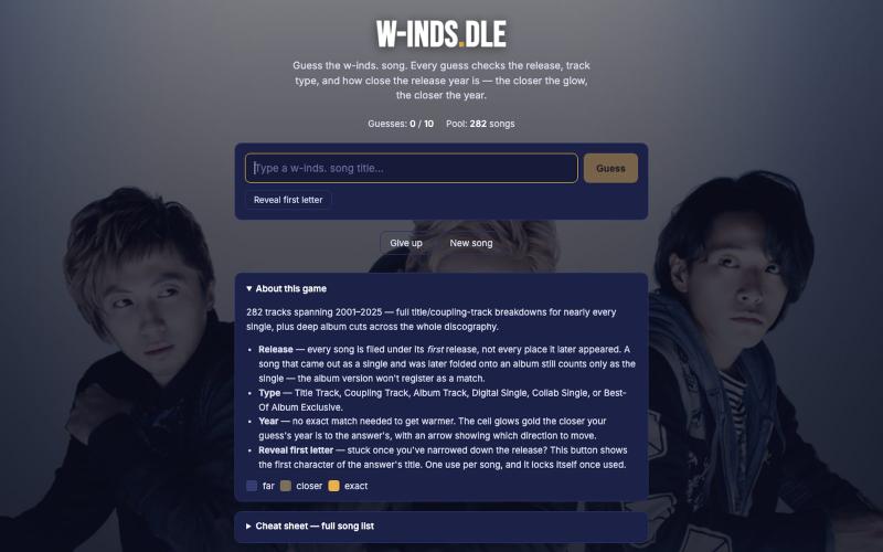 w-inds.dle — screenshot