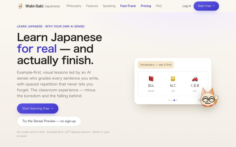 Wabi-Sabi Japanese — Learn Japanese for real — screenshot