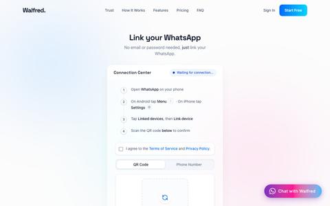 Walfred AI | Your Personal AI Relationship Manager — screenshot