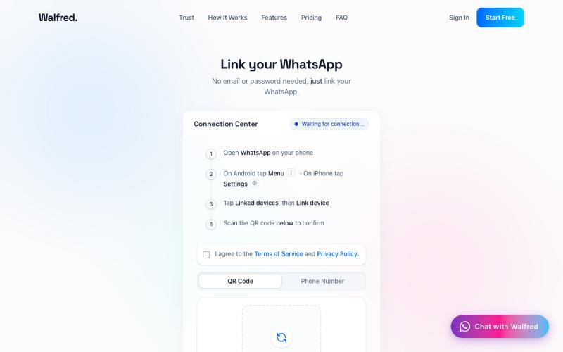 Walfred AI | Your Personal AI Relationship Manager — screenshot