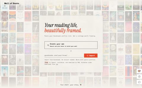 Wall of Books - Turn your bookshelf into art — screenshot