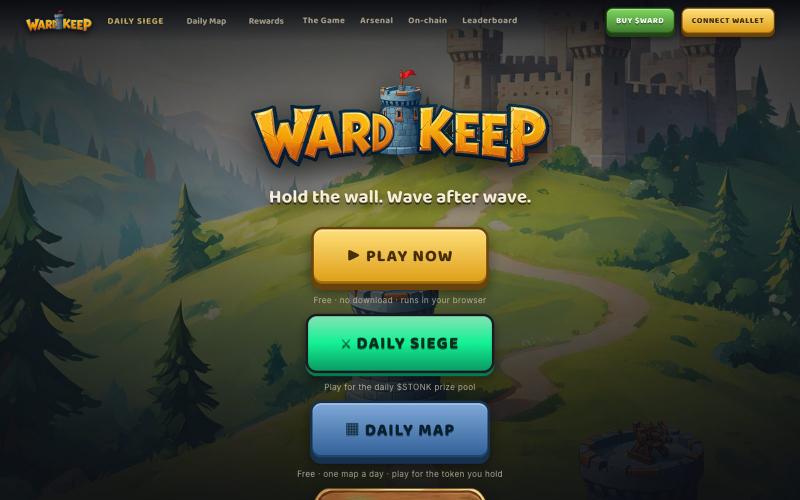 Wardkeep — Tower Defense on Solana — screenshot