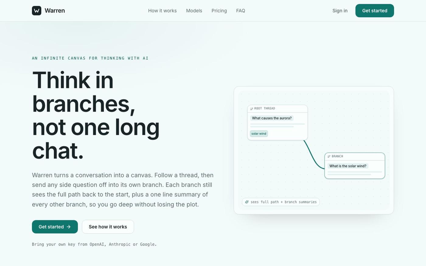 Warren — think in branches, not one long chat — screenshot
