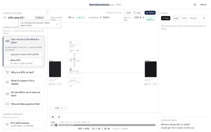 WatchMachineGo — screenshot