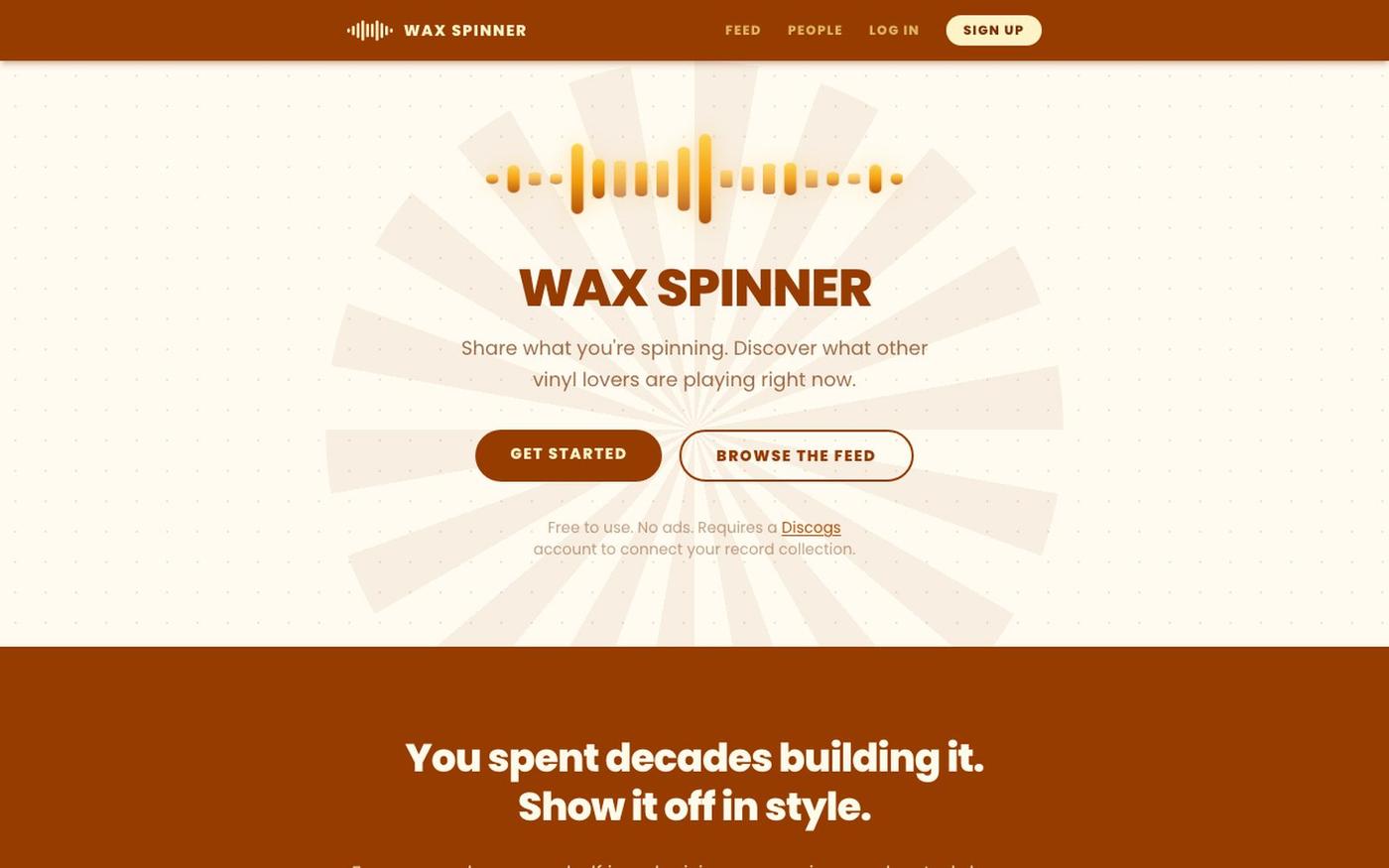 Wax Spinner — Share What You're Spinning — screenshot