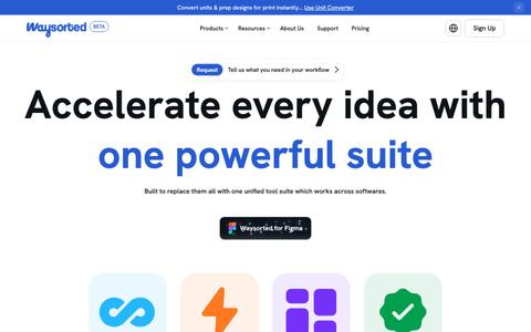 Waysorted - Accelerate every idea with one powerful suite — screenshot