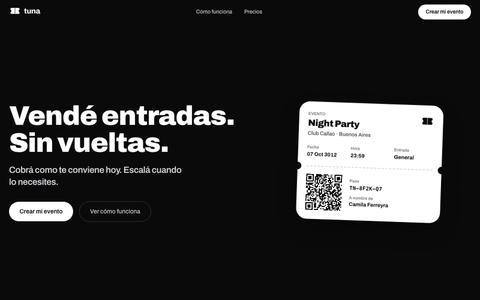Tuna · Vendé entradas sin vueltas — screenshot