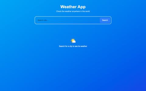 weather-app — screenshot