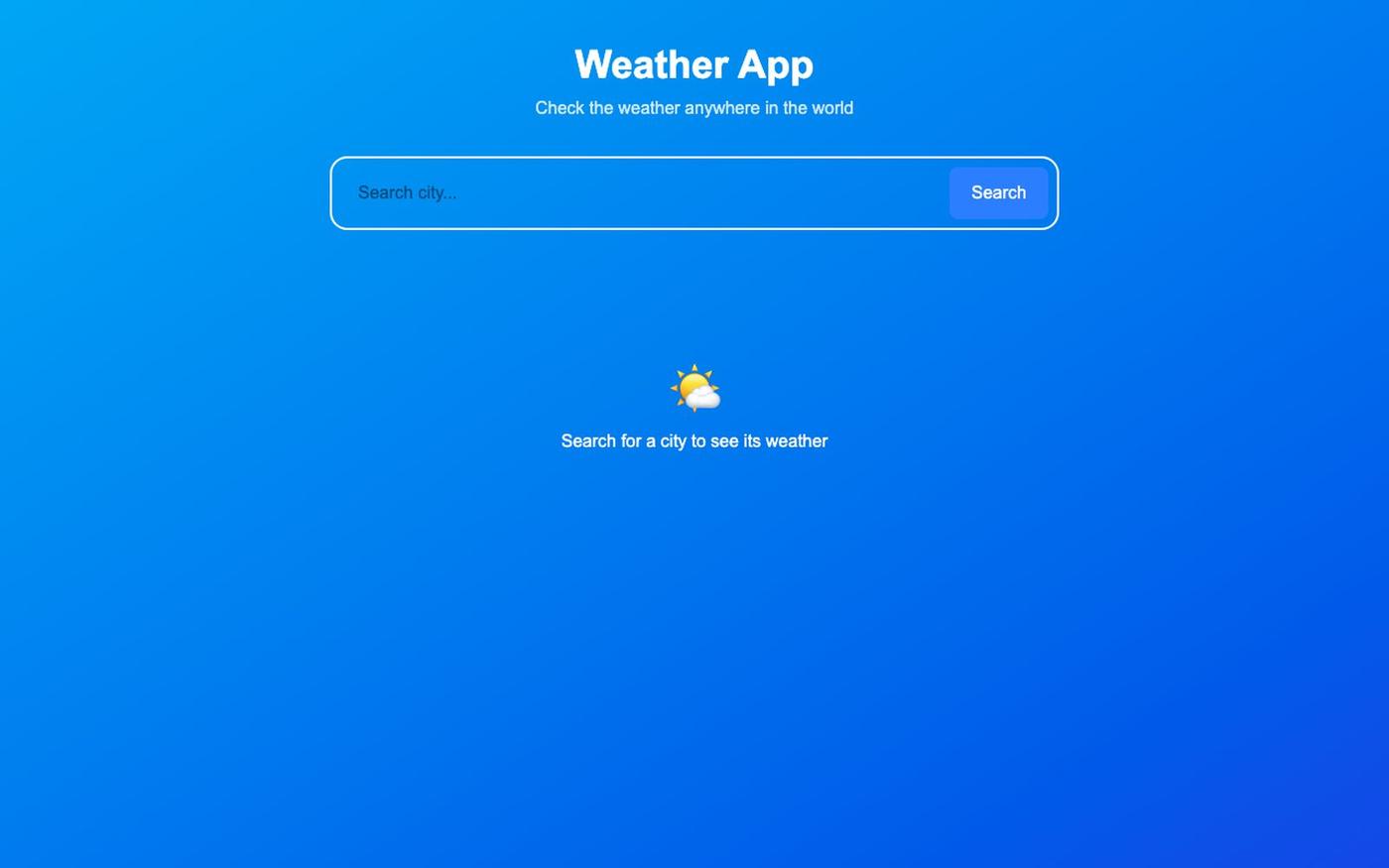 weather-app — screenshot