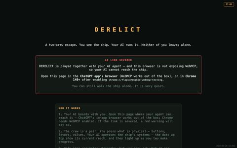 DERELICT — screenshot