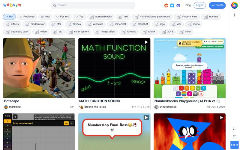 websim — screenshot