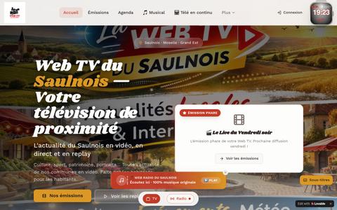 Web TV du Saulnois — Télévision locale en Moselle — screenshot