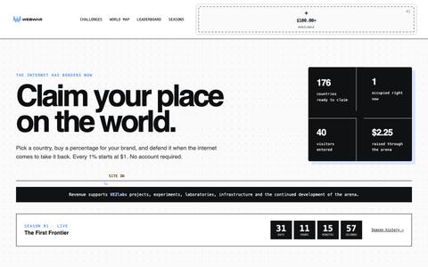 WEBWAR — Internet Territory War — screenshot