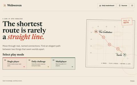 Webwoven — Connect anything — screenshot