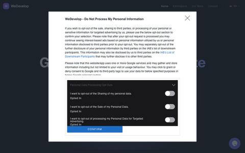 AI Project Estimator | WeDevelop — screenshot