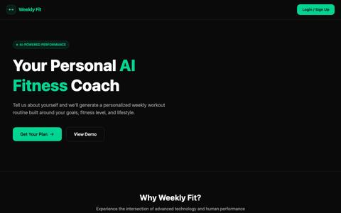 Weekly Fit — screenshot