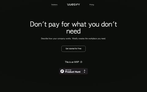 Wesify — screenshot