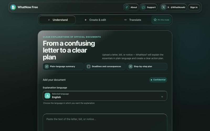 WhatNow? — know what to do next — screenshot
