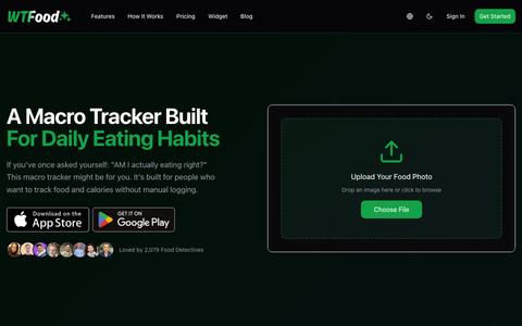 Macro Tracker and Food Calorie Finder | What the Food — screenshot