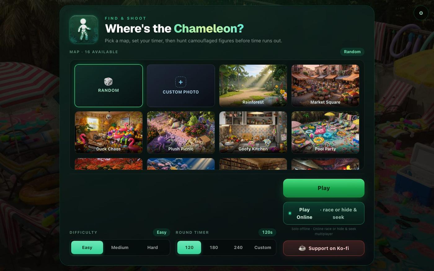 Where's the Chameleon? — screenshot