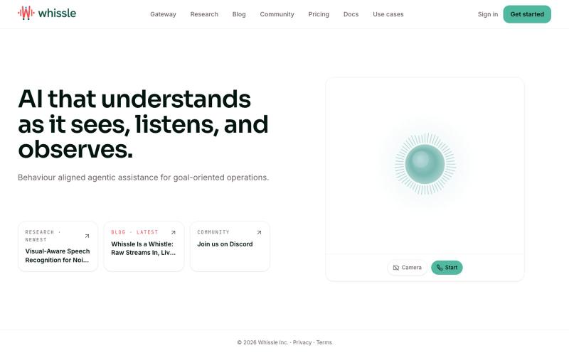 Whissle — screenshot