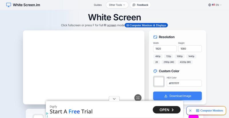 whitescreen-im — screenshot