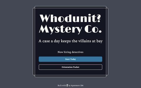 Whodunit? — screenshot