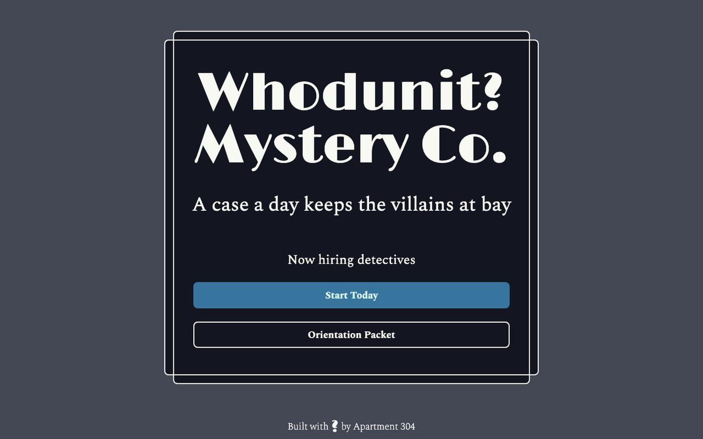 Whodunit? — screenshot