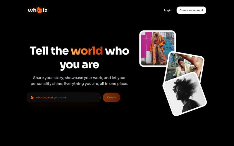 WHOIZ | Your Digital Identity — screenshot